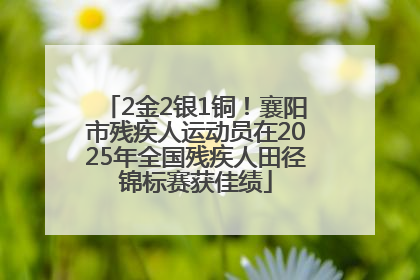 2金2银1铜！襄阳市残疾人运动员在2025年全国残疾人田径锦标赛获佳绩