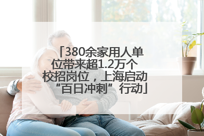 380余家用人单位带来超1.2万个校招岗位，上海启动“百日冲刺”行动