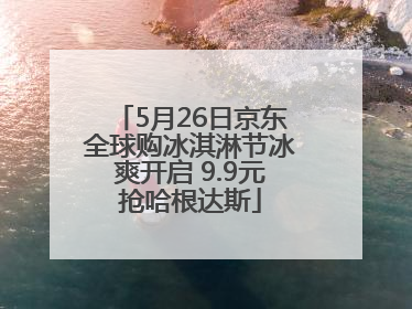 5月26日京东全球购冰淇淋节冰爽开启 9.9元抢哈根达斯