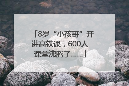 8岁“小孩哥”开讲高铁课，600人课堂沸腾了……