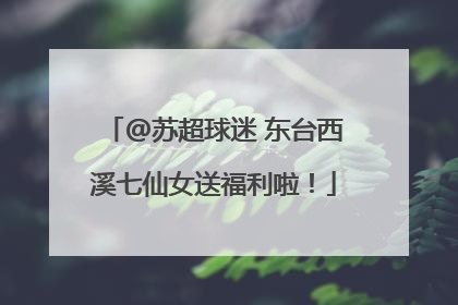 @苏超球迷 东台西溪七仙女送福利啦！