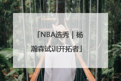 NBA选秀｜杨瀚森试训开拓者